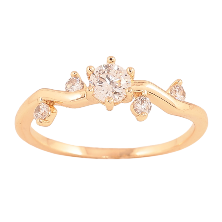 Каблучка Xuping колір Позолота 18K "Візерунок з кристалами" фото №21 Каблучка Xuping колір Позолота 18K "Візерунок з кристалами" фото №21