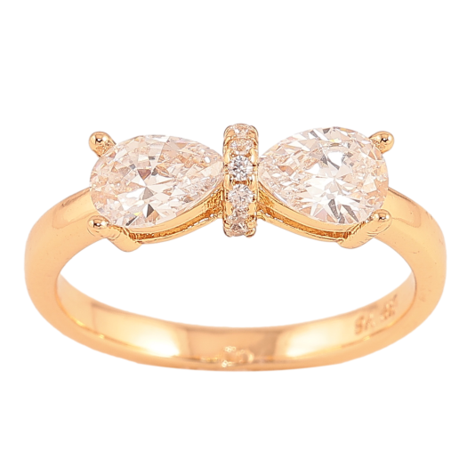 Кольцо Xuping цвет Позолота 18K "Кристальный бант" фото №1