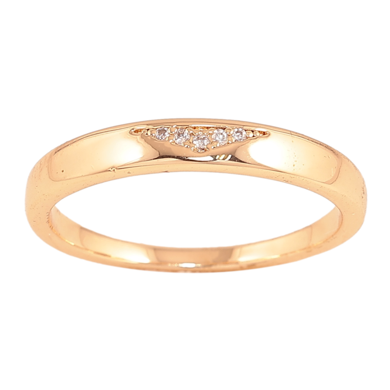 Каблучка Xuping колір Позолота 18K "Візерунок з кристалами" фото №1