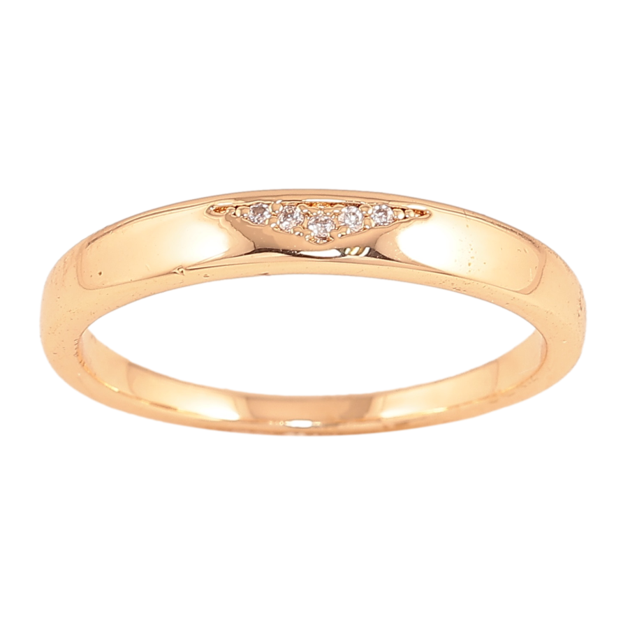 Каблучка Xuping колір Позолота 18K "Візерунок з кристалами" фото №1