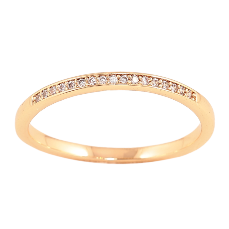 Каблучка Xuping колір Позолота 18K "Доріжка кристалів" фото №3 Каблучка Xuping колір Позолота 18K "Доріжка кристалів" фото №3