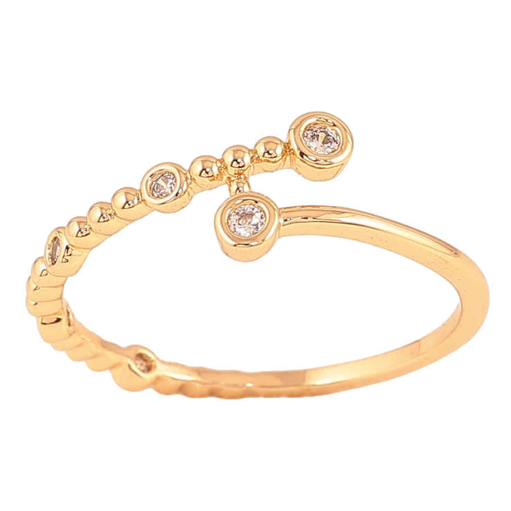 Кольцо Xuping цвет Позолота 18K "Узор с кристаллами" фото №18