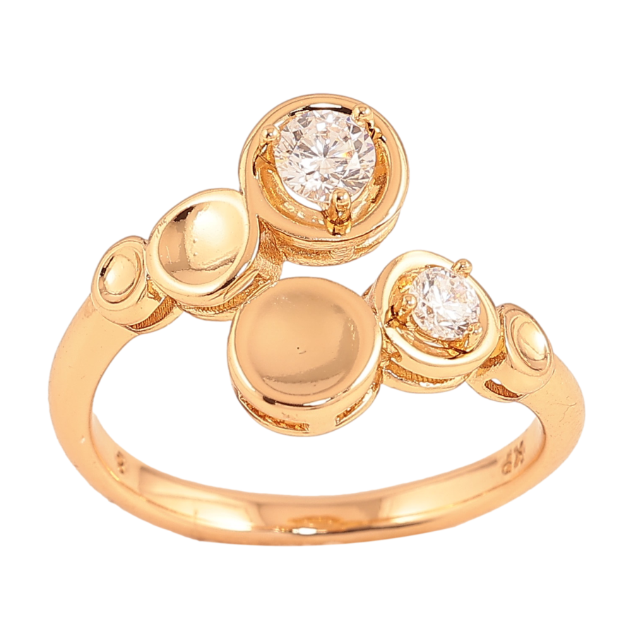 Кольцо Xuping цвет Позолота 18K "Узор с кристаллами" фото №1