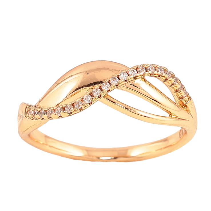 Кольцо Xuping цвет Позолота 18K "Узор с кристаллами" фото №19