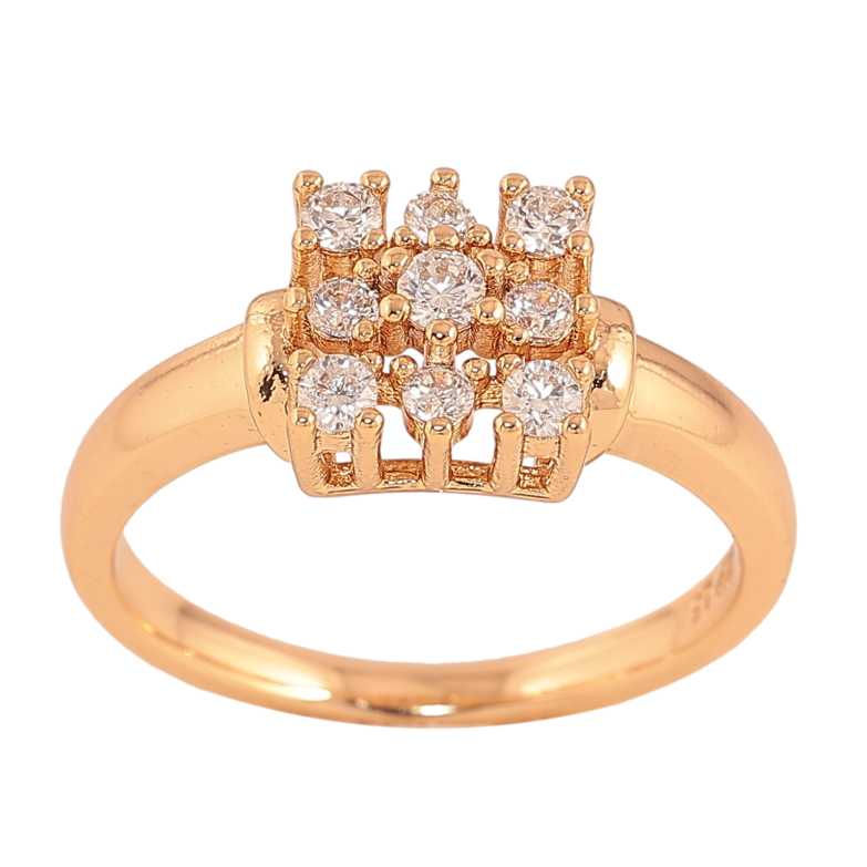 Кольцо Xuping цвет Позолота 18K "Узор с  кристаллами"  фото №1