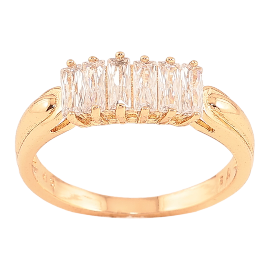 Каблучка Xuping колір Позолота 18K "Візерунок з кристалами" фото №1 Каблучка Xuping колір Позолота 18K "Візерунок з кристалами" фото №1