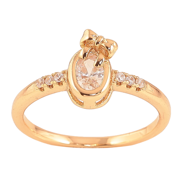 Каблучка Xuping колір Позолота 18K "Кристал з бантом" фото №23 Каблучка Xuping колір Позолота 18K "Кристал з бантом" фото №23