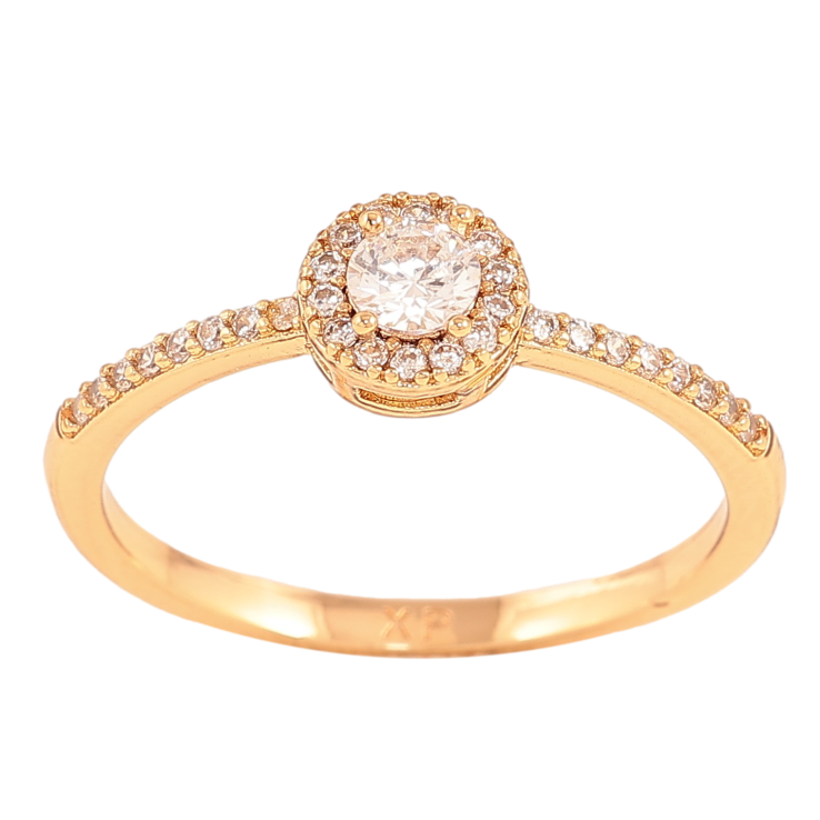 Кольцо Xuping цвет Позолота 18K "Узор с кристаллами" фото №21