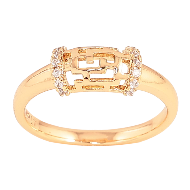 Каблучка Xuping колір Позолота 18K "Візерунок з кристалами" фото №17 Каблучка Xuping колір Позолота 18K "Візерунок з кристалами" фото №17