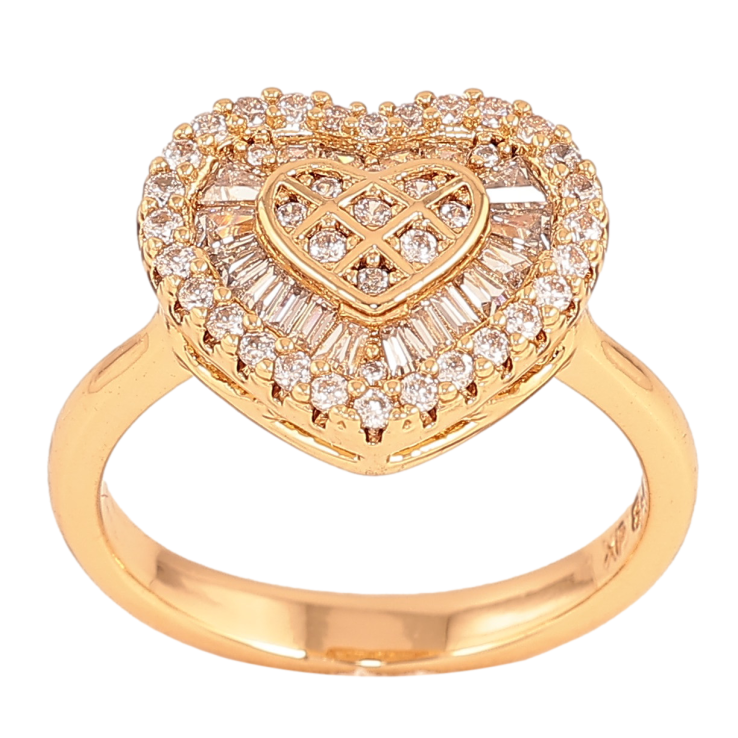 Каблучка Xuping колір Позолота 18K "Серце з кристалами" фото №15 Каблучка Xuping колір Позолота 18K "Серце з кристалами" фото №15