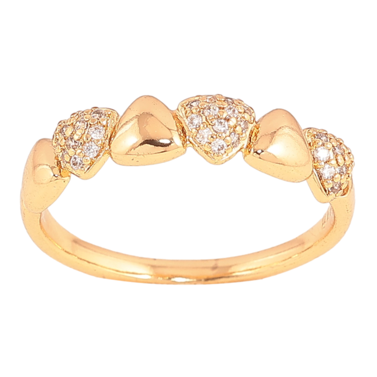 Каблучка Xuping колір Позолота 18K "Візерунок з кристалами" фото №18