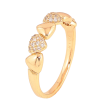 Каблучка Xuping колір Позолота 18K "Візерунок з кристалами" фото №2 Каблучка Xuping колір Позолота 18K "Візерунок з кристалами" фото №2