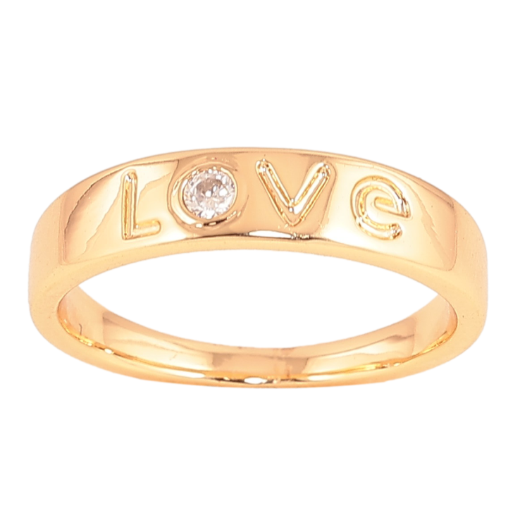 Кольцо Xuping цвет Позолота 18K "Love" фото №2