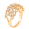 Кольцо Xuping цвет Позолота 18K "Узор с кристаллами" фото №2