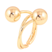 Кольцо Xuping цвет Позолота 18K "Два шарика" фото №2 Кольцо Xuping цвет Позолота 18K "Два шарика" фото №2