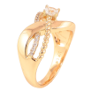 Кольцо Xuping цвет Позолота 18K "Узор с кристаллами" фото №2 Кольцо Xuping цвет Позолота 18K "Узор с кристаллами" фото №2