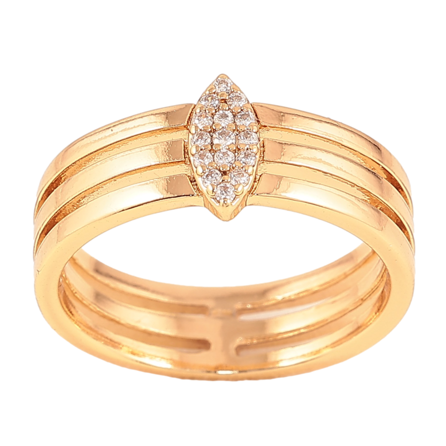 Кольцо Xuping цвет Позолота 18K "Узор с кристаллами" фото №1 Кольцо Xuping цвет Позолота 18K "Узор с кристаллами" фото №1