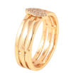 Кольцо Xuping цвет Позолота 18K "Узор с кристаллами" фото №2 Кольцо Xuping цвет Позолота 18K "Узор с кристаллами" фото №2