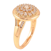 Кольцо Xuping цвет Позолота 18K "Узор с кристаллами" фото №2 Кольцо Xuping цвет Позолота 18K "Узор с кристаллами" фото №2
