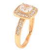 Кольцо Xuping цвет Позолота 18K "Узор с кристаллами" фото №2 Кольцо Xuping цвет Позолота 18K "Узор с кристаллами" фото №2