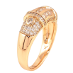 Кольцо Xuping цвет Позолота 18K "Узор с кристаллами" фото №2 Кольцо Xuping цвет Позолота 18K "Узор с кристаллами" фото №2