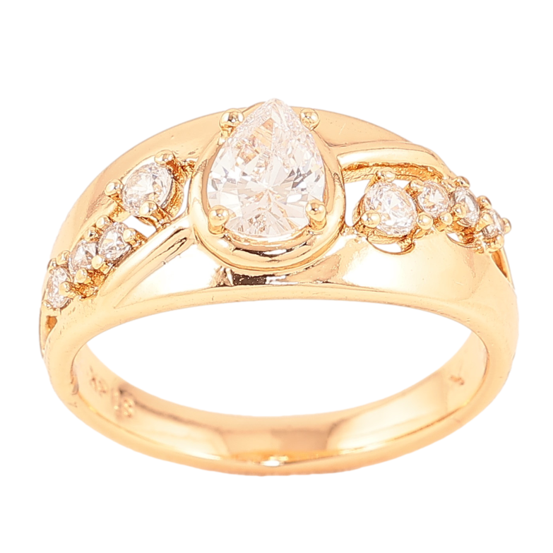 Кольцо Xuping цвет Позолота 18K "Узор с кристаллами" фото №1 Кольцо Xuping цвет Позолота 18K "Узор с кристаллами" фото №1