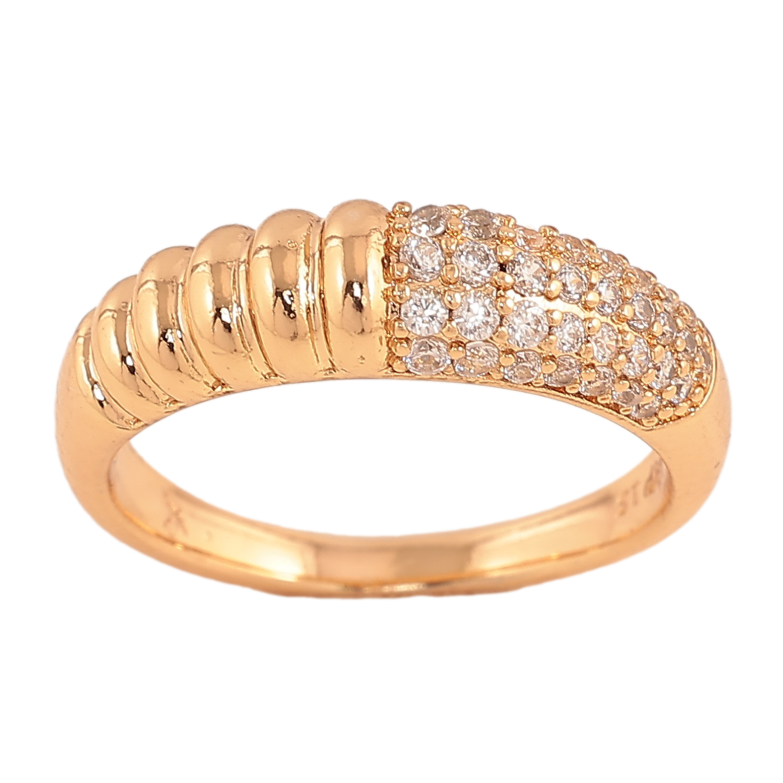 Каблучка Xuping колір Позолота 18K "Візерунок з кристалами" фото №16 Каблучка Xuping колір Позолота 18K "Візерунок з кристалами" фото №16