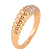 Кольцо Xuping цвет Позолота 18K "Узор с кристаллами" фото №2 Кольцо Xuping цвет Позолота 18K "Узор с кристаллами" фото №2