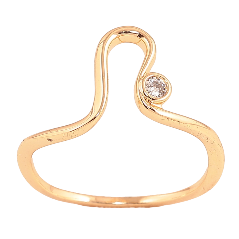 Каблучка Xuping колір Позолота 18K "Візерунок з кристалом" фото №10 Каблучка Xuping колір Позолота 18K "Візерунок з кристалом" фото №10
