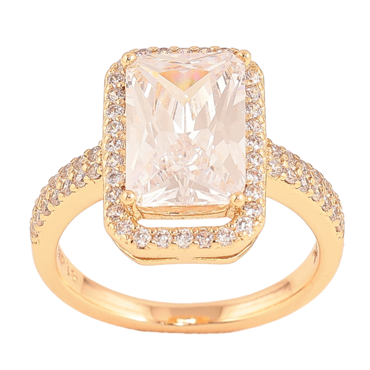 Кольцо Xuping цвет Позолота 18K "Узор с кристаллами" фото №24 Кольцо Xuping цвет Позолота 18K "Узор с кристаллами" фото №24