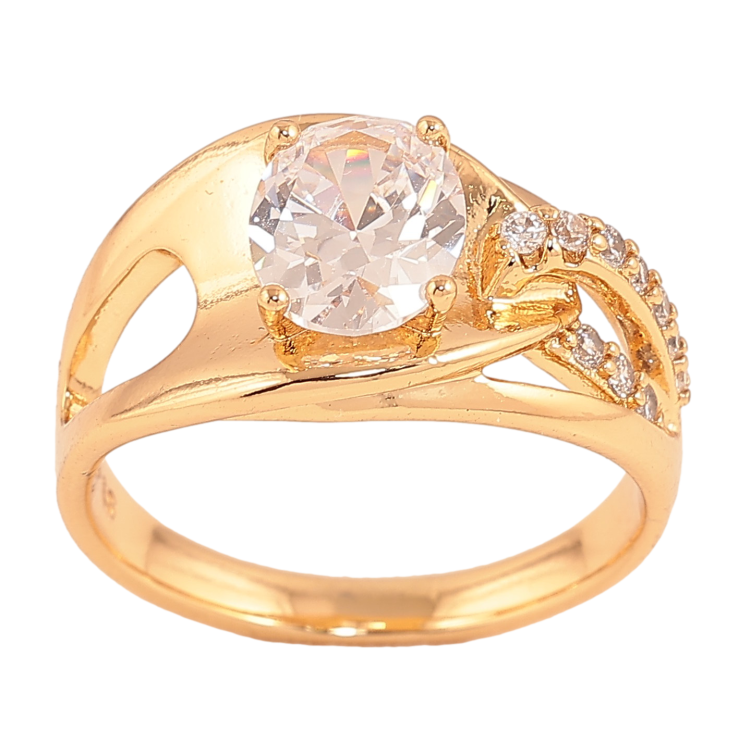 Кольцо Xuping цвет Позолота 18K "Узор с кристаллами" фото №22 Кольцо Xuping цвет Позолота 18K "Узор с кристаллами" фото №22