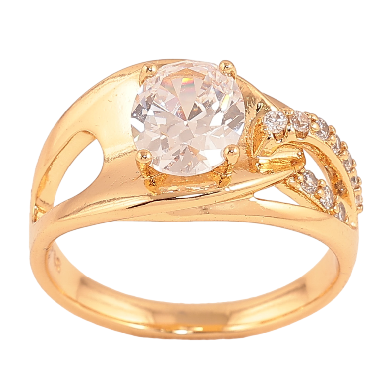 Кольцо Xuping цвет Позолота 18K "Узор с кристаллами" фото №1 Кольцо Xuping цвет Позолота 18K "Узор с кристаллами" фото №1