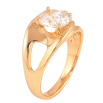 Кольцо Xuping цвет Позолота 18K "Узор с кристаллами" фото №2 Кольцо Xuping цвет Позолота 18K "Узор с кристаллами" фото №2