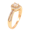 Кольцо Xuping цвет Позолота 18K "Узор с кристаллами" фото №2 Кольцо Xuping цвет Позолота 18K "Узор с кристаллами" фото №2