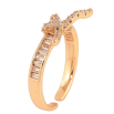 Кольцо Xuping цвет Позолота 18K "Узел с кристаллами" фото №2 Кольцо Xuping цвет Позолота 18K "Узел с кристаллами" фото №2