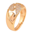 Кольцо Xuping цвет Позолота 18K "Узор с кристаллами" фото №2 Кольцо Xuping цвет Позолота 18K "Узор с кристаллами" фото №2