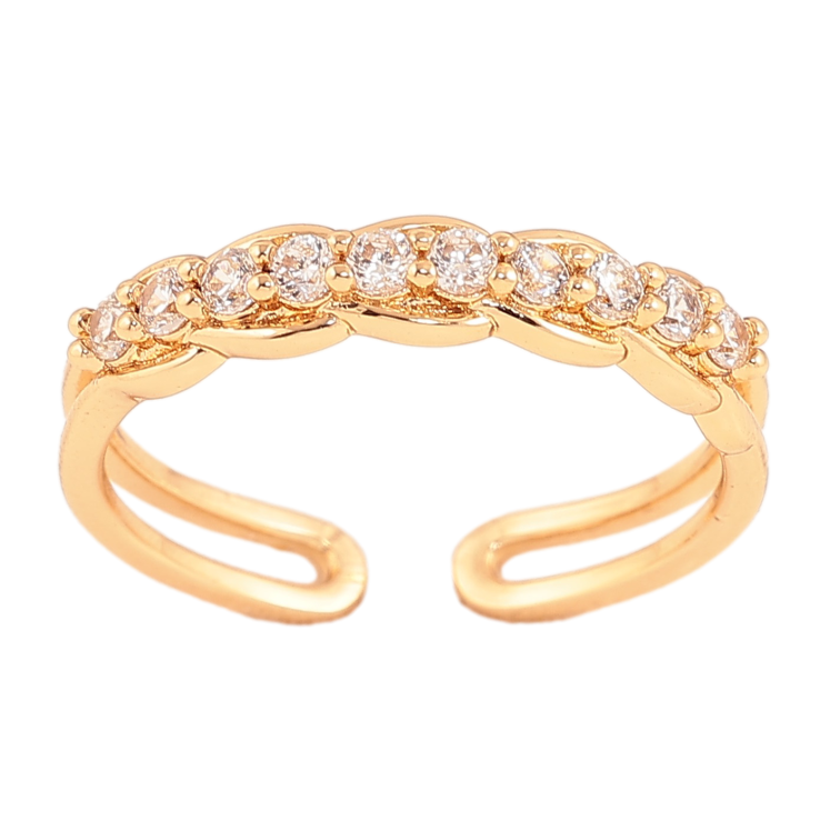 Кольцо Xuping цвет Позолота 18K "Узор с кристаллами" фото №19 Кольцо Xuping цвет Позолота 18K "Узор с кристаллами" фото №19