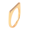 Каблучка Xuping колір Позолота 18K "Доріжка кристалів" фото №2
