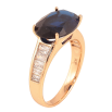 Каблучка Xuping колір Позолота 18K "Синій кристал" фото №2 Каблучка Xuping колір Позолота 18K "Синій кристал" фото №2