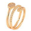 Кольцо Xuping цвет Позолота 18K "Узор косичка с кристаллами"  фото №2