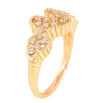 Кольцо Xuping цвет Позолота 18K "Узор с кристаллами" фото №2 Кольцо Xuping цвет Позолота 18K "Узор с кристаллами" фото №2