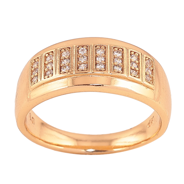 Кольцо Xuping цвет Позолота 18K "Узор с кристаллами"  фото №17