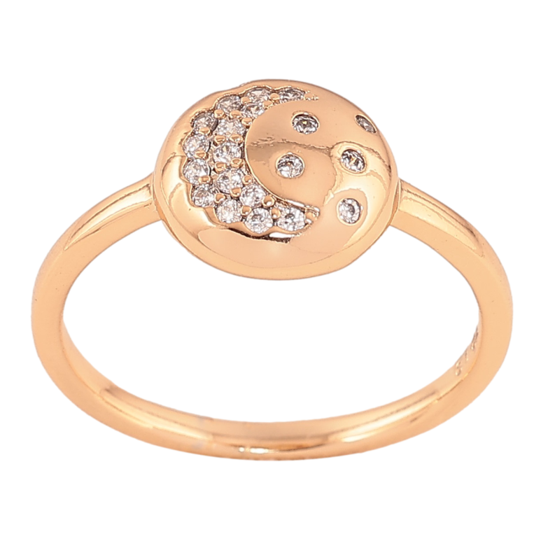 Кольцо Xuping цвет Позолота 18K "Узор с кристаллами"  фото №1