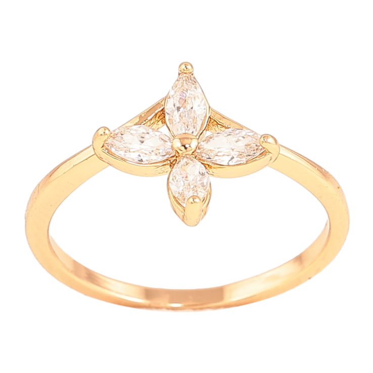 Каблучка Xuping колір Позолота 18K "Кристальна квітка" фото №15 Каблучка Xuping колір Позолота 18K "Кристальна квітка" фото №15