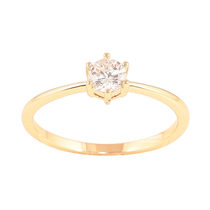 Каблучка Xuping колір Позолота 18K "Кристал" ø 5мм фото №16