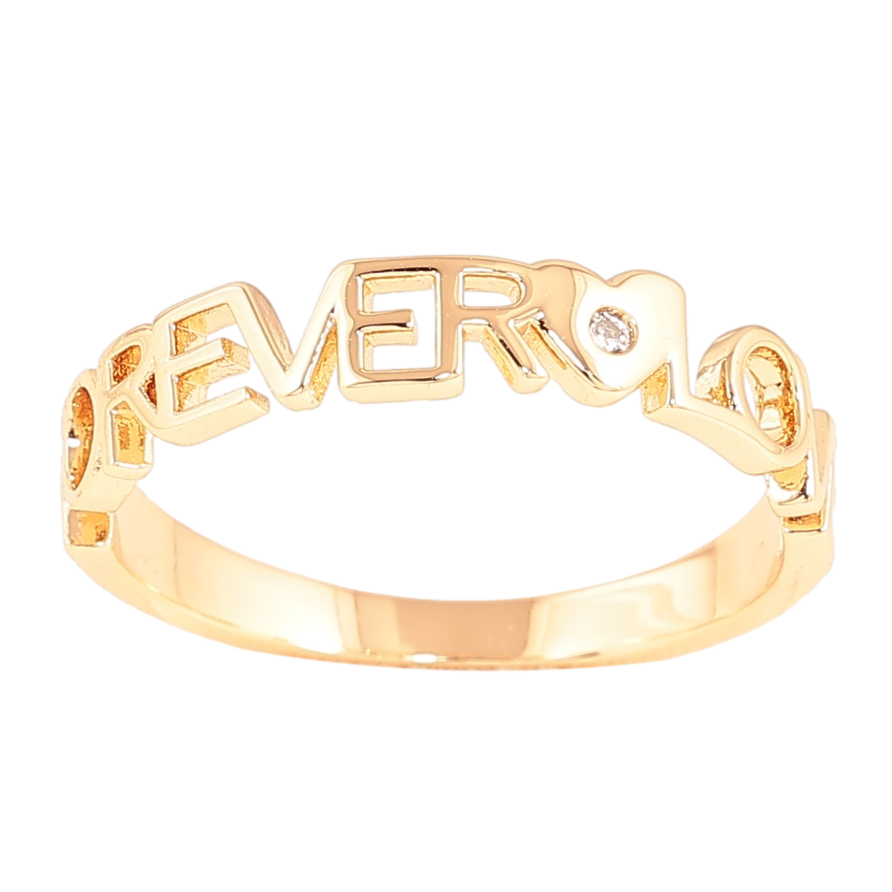 Каблучка Xuping колір Позолота 18K "Forever love" фото №1 Каблучка Xuping колір Позолота 18K "Forever love" фото №1