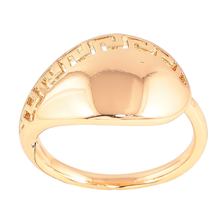 Каблучка Xuping колір Позолота 18K "Грецький візерунок" фото №12