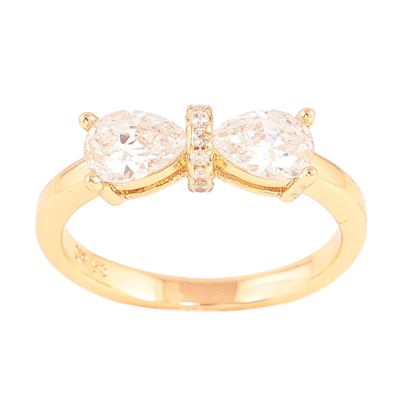 Кольцо Xuping цвет Позолота 18K "Кристальный бант" фото №1 Кольцо Xuping цвет Позолота 18K "Кристальный бант" фото №1
