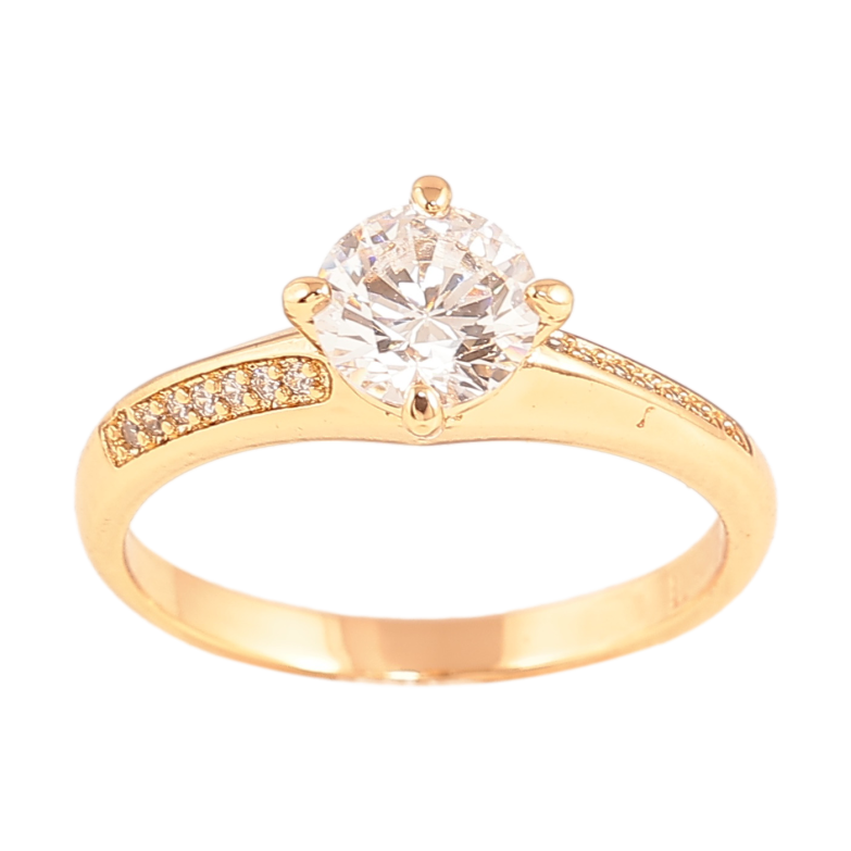 Кольцо Xuping цвет Позолота 18K "Кристальный блеск" фото №1