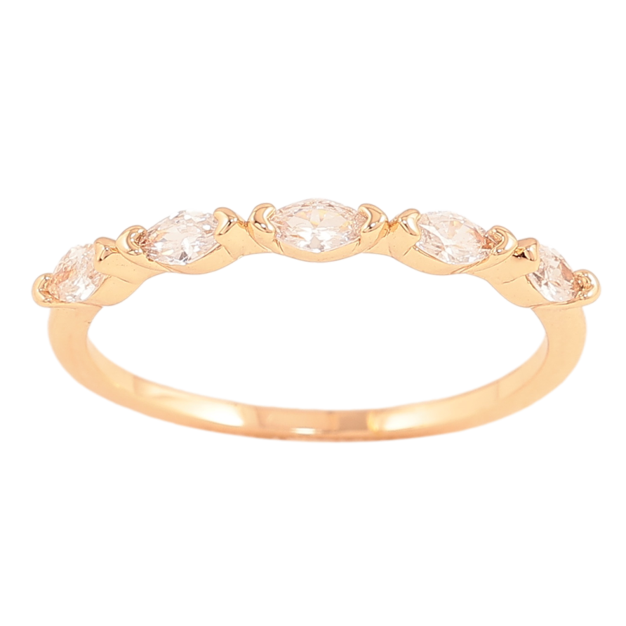 Каблучка Xuping колір Позолота 18K "Візерунок з кристалами" фото №1 Каблучка Xuping колір Позолота 18K "Візерунок з кристалами" фото №1